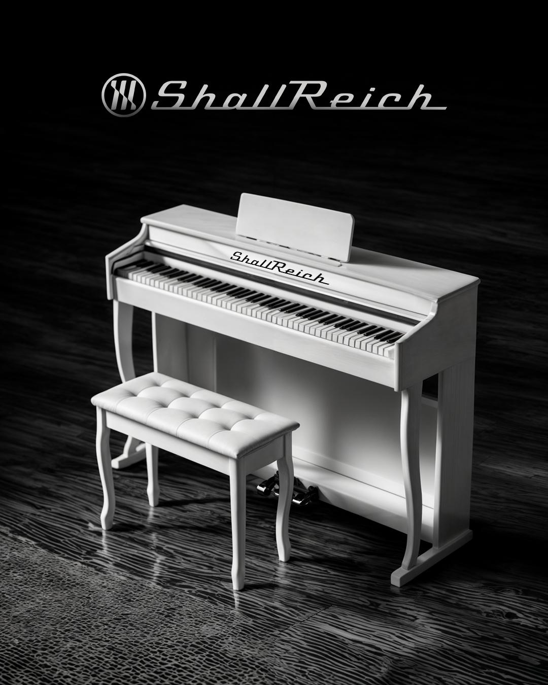 Shallreich SRP-145WH Beyaz Hammer Actionlu Dijital Piyano