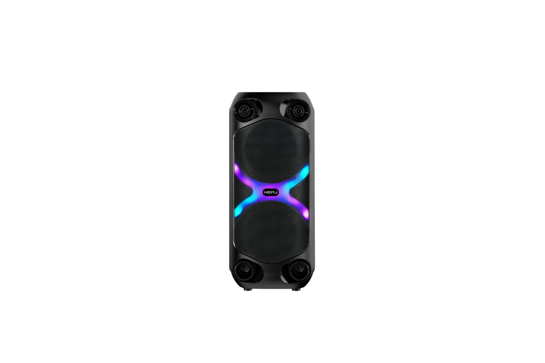 HEPU HP 960 Taşınabilir Şarjlı Rgb Led Bluetooth Hoparlör 4 inc*2