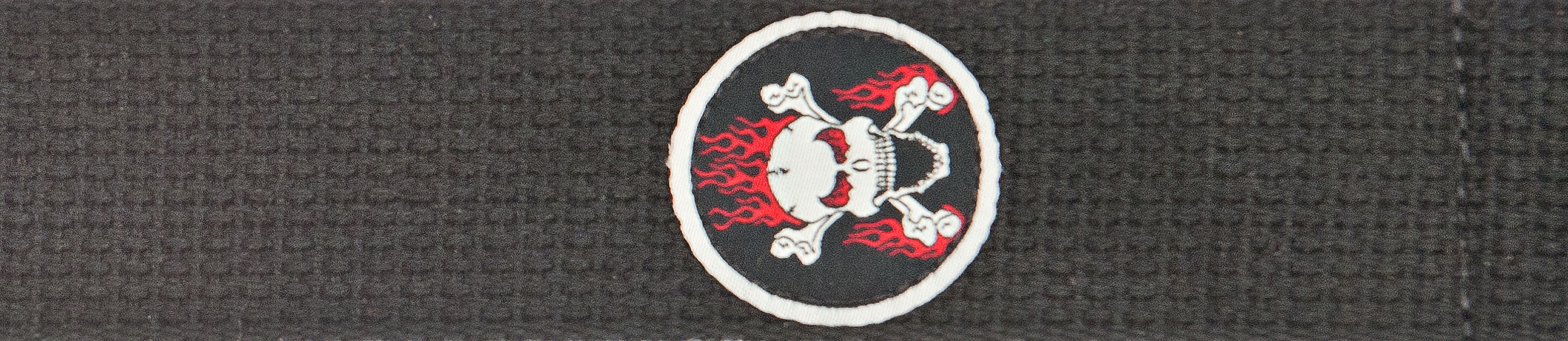 GİTAR ASKISI 50MM COTON PATCH SKULL