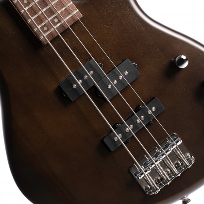 BAS GİTAR ACTION, DOUBLE CUTAWAY, OPEN PORE CEVİZ,