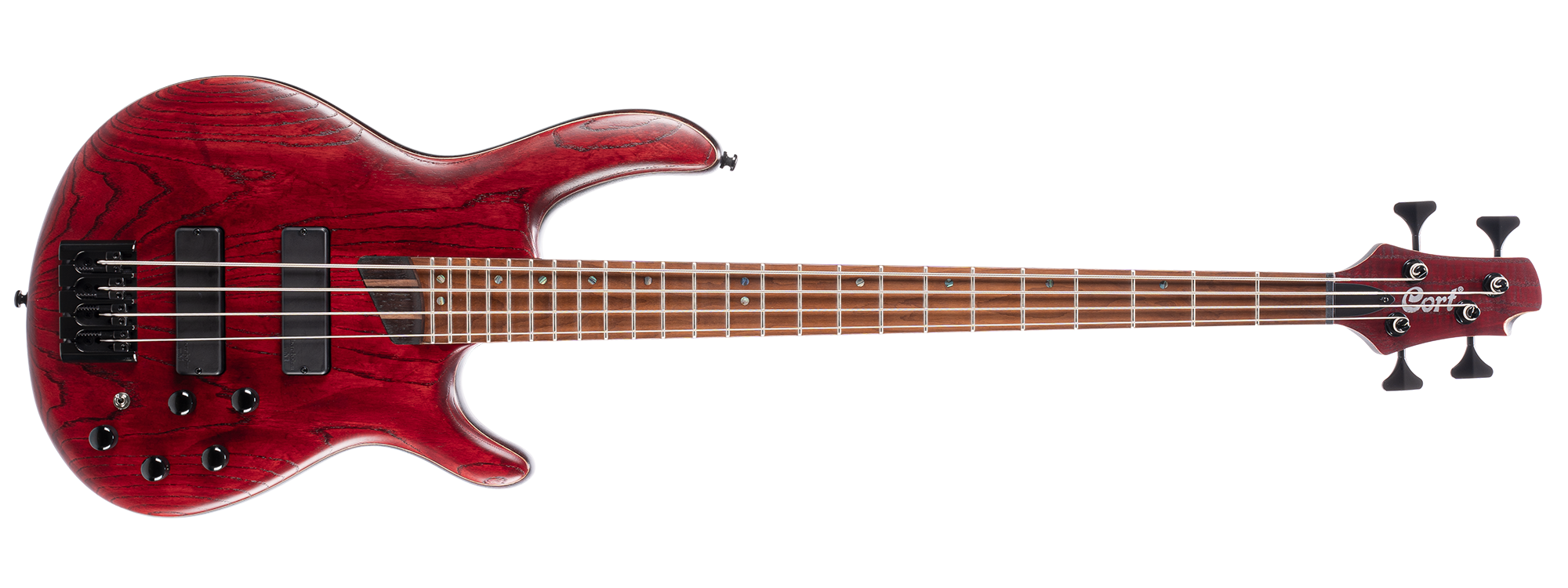 BAS GİTAR, 4 TELLİ OPEN PORE BURGUNDY RED