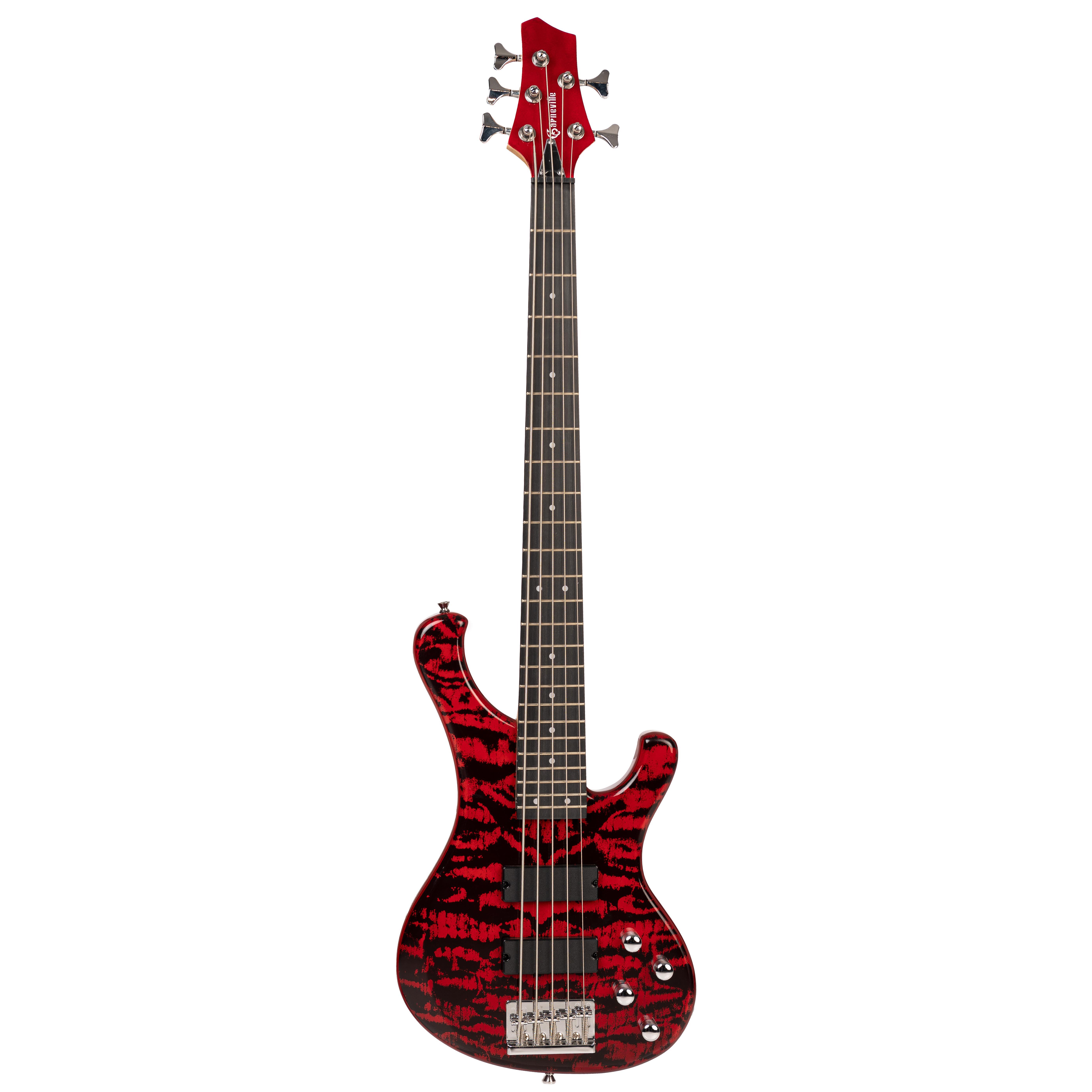 Zoppran Carneville Black Diamond Series BBD5RB Mat 5 Telli Bas Gitar