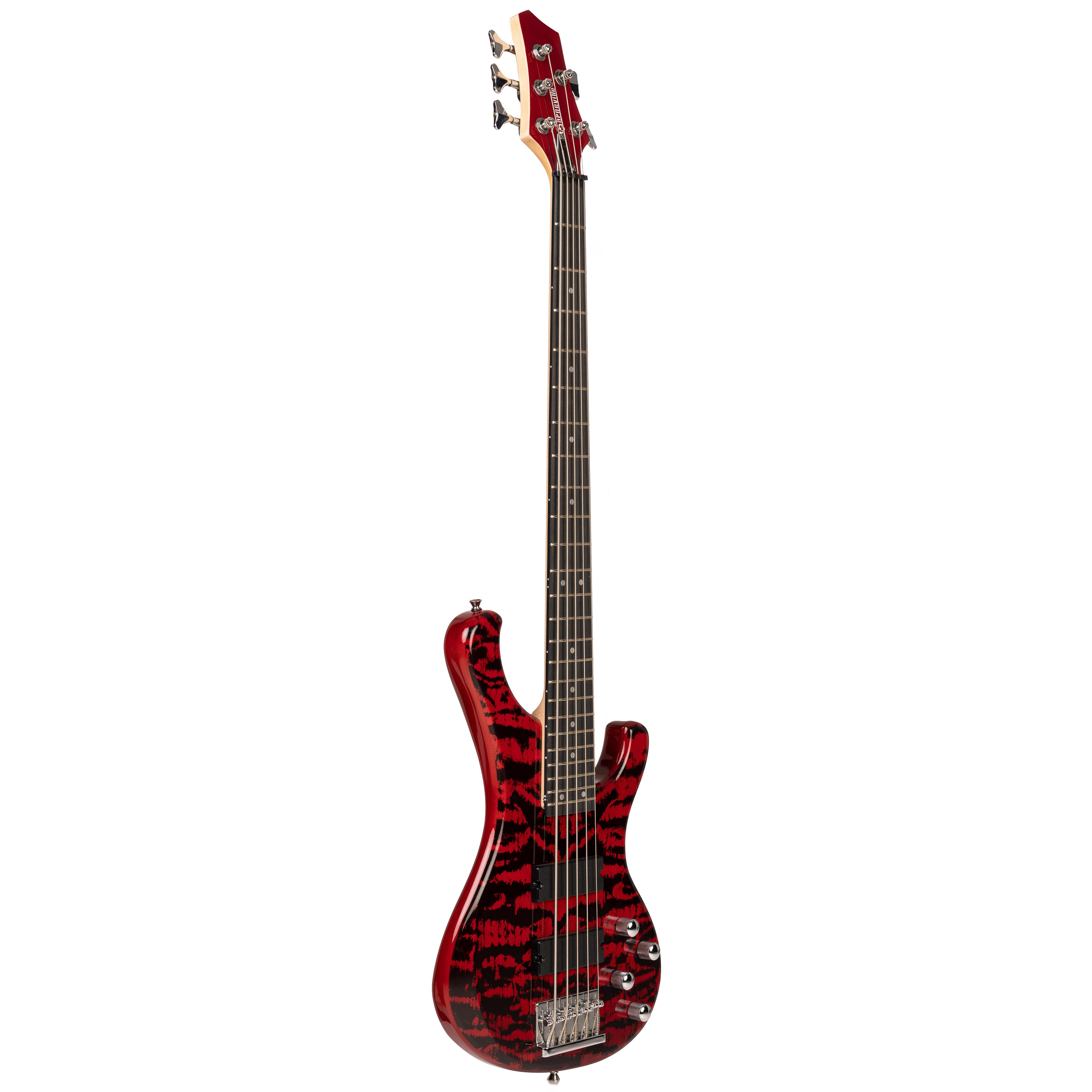 Zoppran Carneville Black Diamond Series BBD5RB Mat 5 Telli Bas Gitar