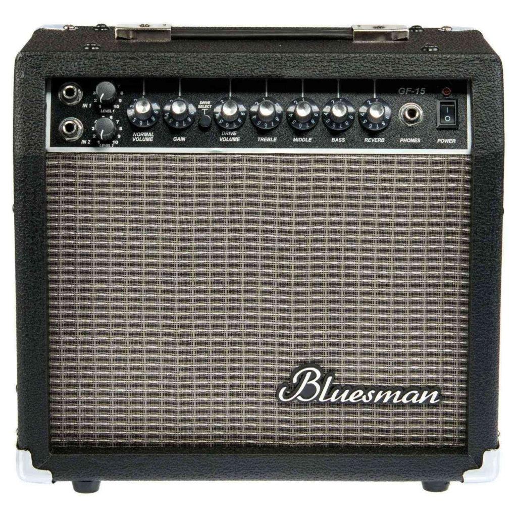 Bluesman GF-15 Elektro Gitar Amfisi - Çift Girişli + Reverb