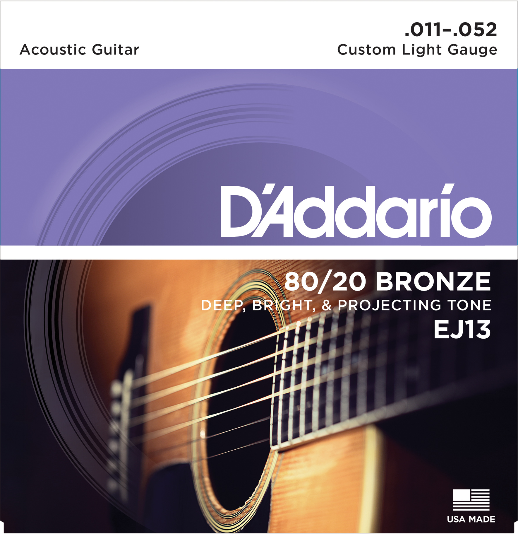 AKUSTİK GİTAR TEL SETİ, 80/20 BRONZ CUSTOM LIGHT G