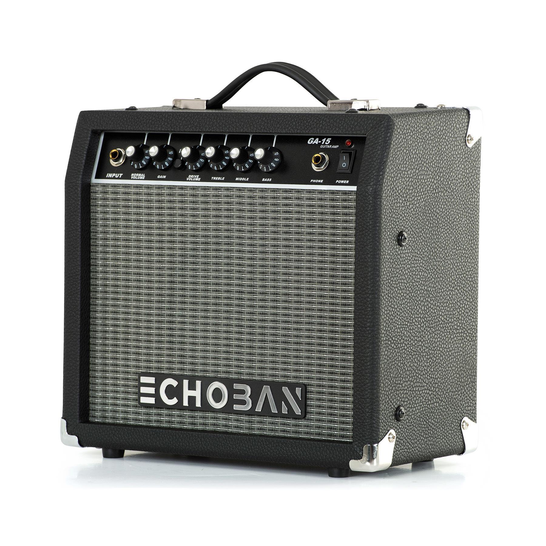 Echoban GA15 15 Watt Siyah Gitar Amfisi