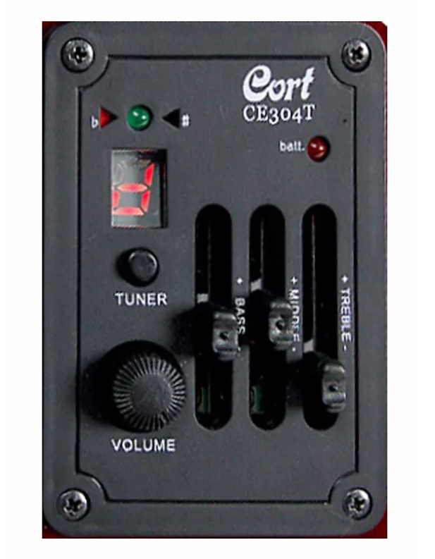 ELEKTRO AKUSTİK GİTAR, NATÜREL SATİN, CORT 304T