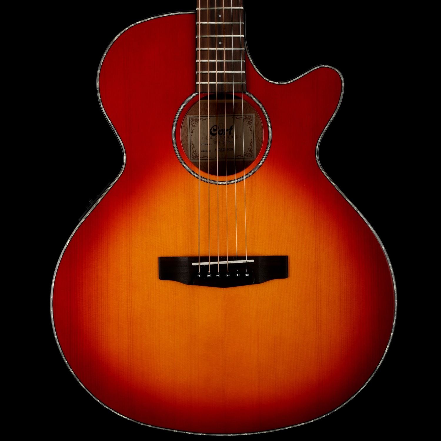 ELEKTRO AKUSTİK GİTAR, SATİN SUNBURST, LADİN KAPAK