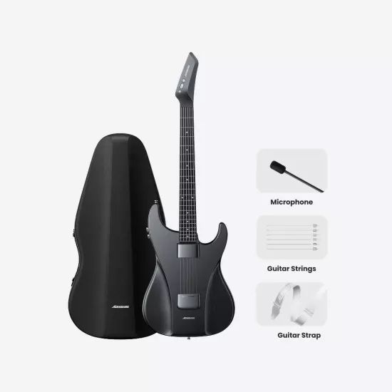 Aeroband Dijital Gitar Full Set Siyah