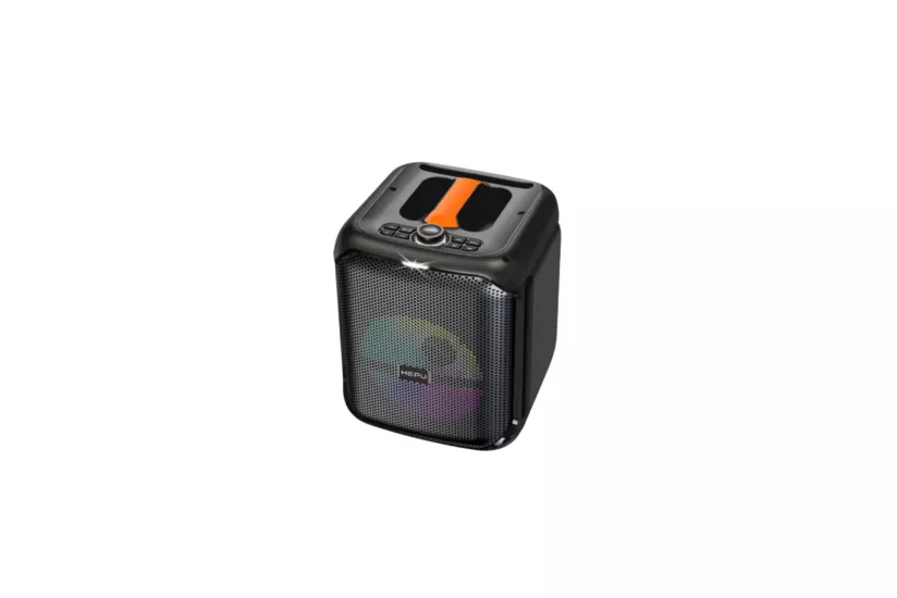 HEPU HP-975 Partybox Hoparlör – 15W Güç, 8” Woofer, RGB Işık Efektleri, Kablosuz Mikrofonlu, Taşınabilir Tasarım