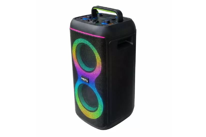 HEPU HP-S60 Partybox Bluetooth Hoparlör – 2×6.5” Hoparlör, 30W Güç RGB Işık