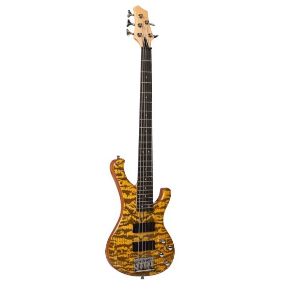 Zoppran Carneville Black Diamond Series BBD5NAT Mat 5 Telli Bas Gitar