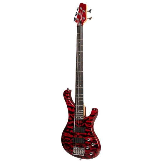 Zoppran Carneville Black Diamond Series BBD5RB Mat 5 Telli Bas Gitar