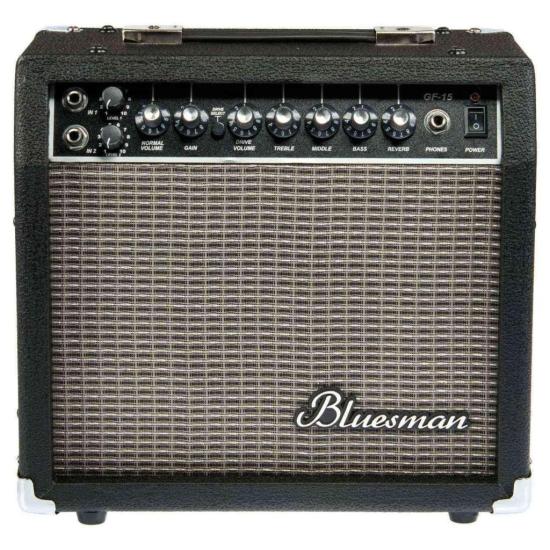 Bluesman GF-15 Elektro Gitar Amfisi Çift Girişli Reverb