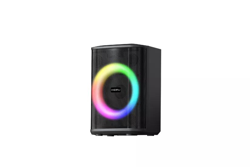 HEPU HP-979 Partybox Bluetooth Hoparlör – 8” Hoparlör, 40W Güç, RGB Işık, TWS Destekli