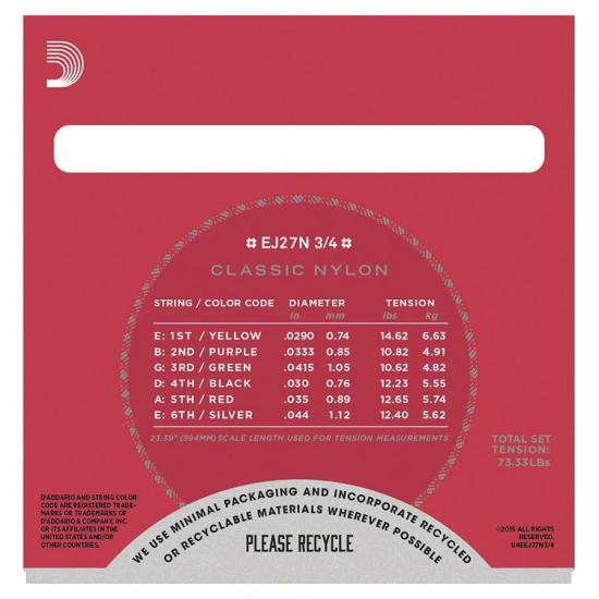 KLASİK GİTAR TEL SETİ (3/4), SILVERPLATED WOUND, C