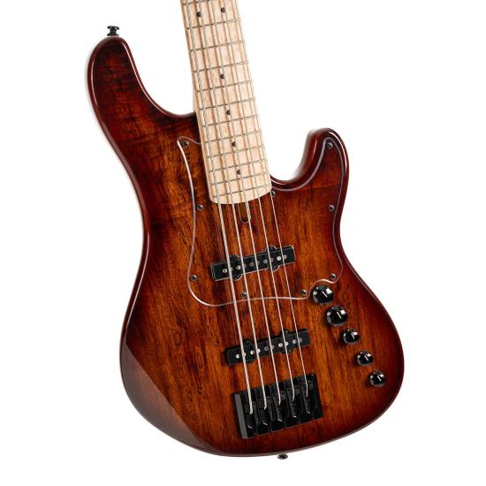 BAS GİTAR, 5 TELLİ, ANTIQUE BROWN BURST , KILIFLI