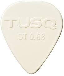 TUSQ Pick 0.68mm White 6 Pack Bright Tone (PENA)