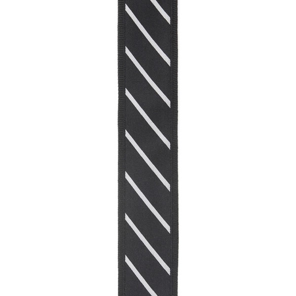 GİTAR ASKISI TIE STRIPES SİYAH-GRİ