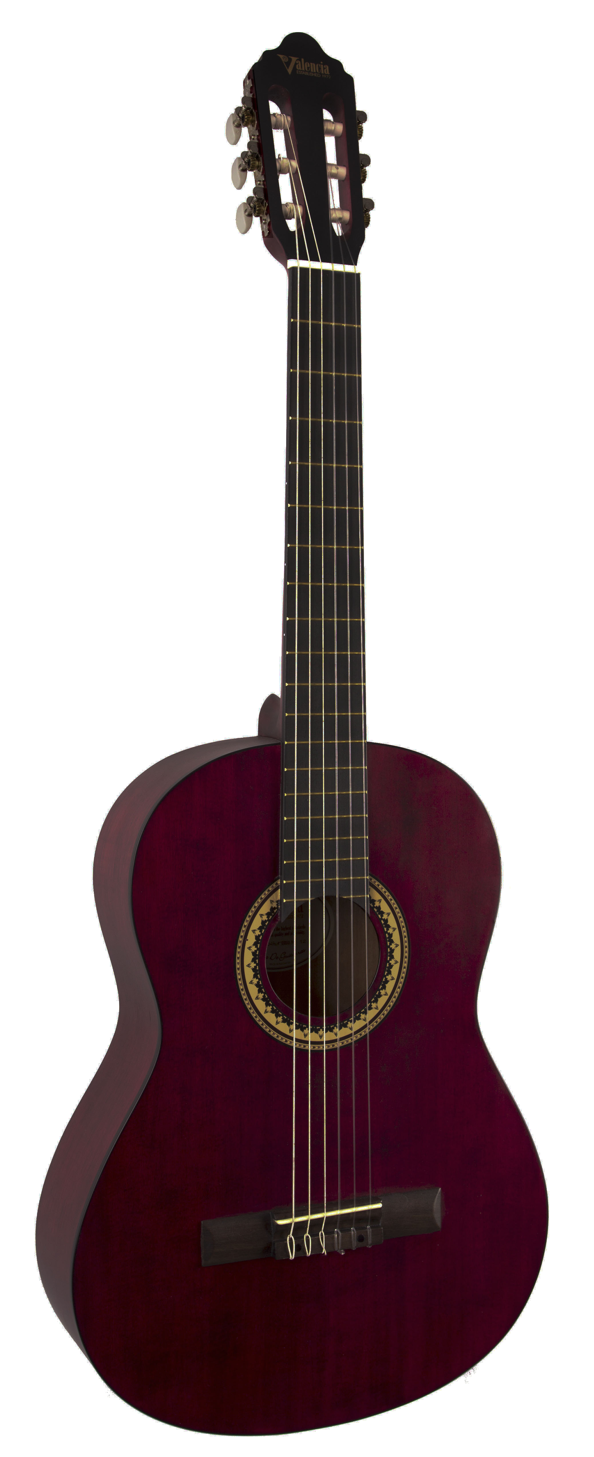 KLASİK GİTAR, SCALE 4/4,ŞEFFAF ŞARAP KIRMIZISI MAT