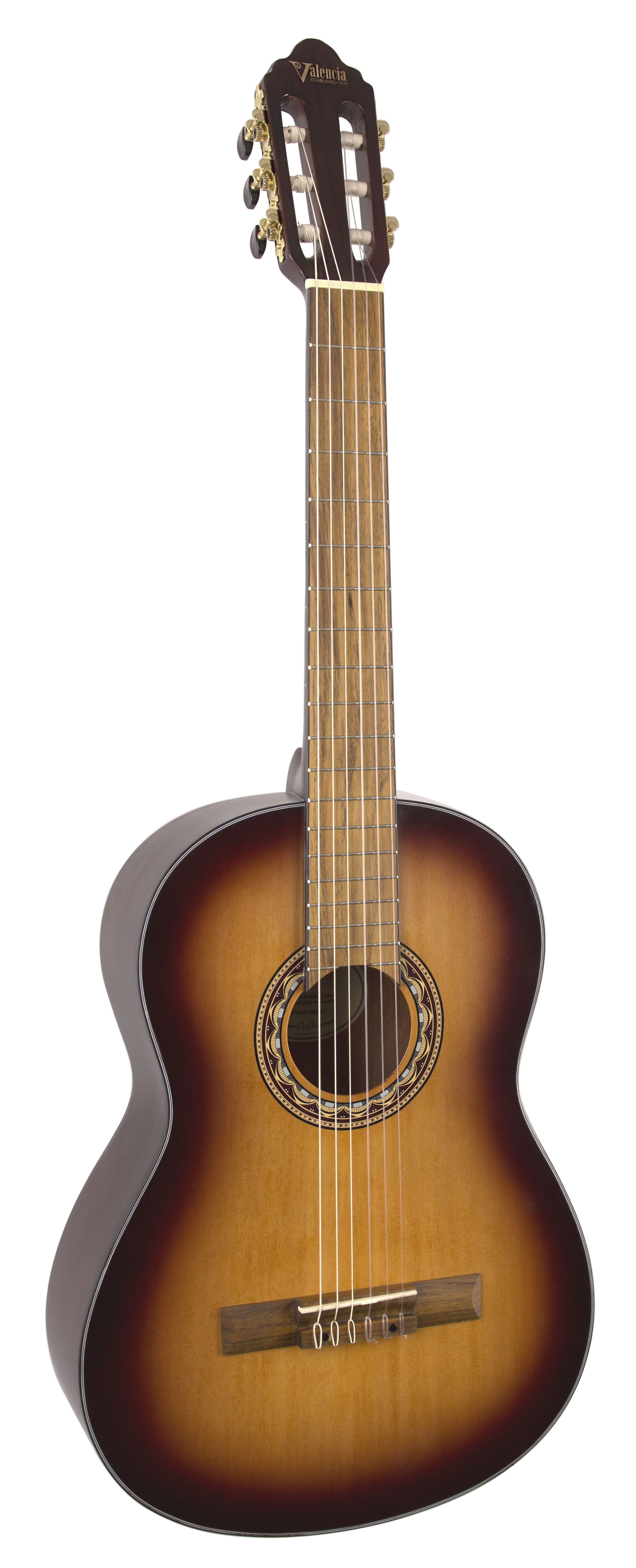 KLASİK GİTAR, SCALE 4/4, ANTİK SUNBURST MAT, KAPAK