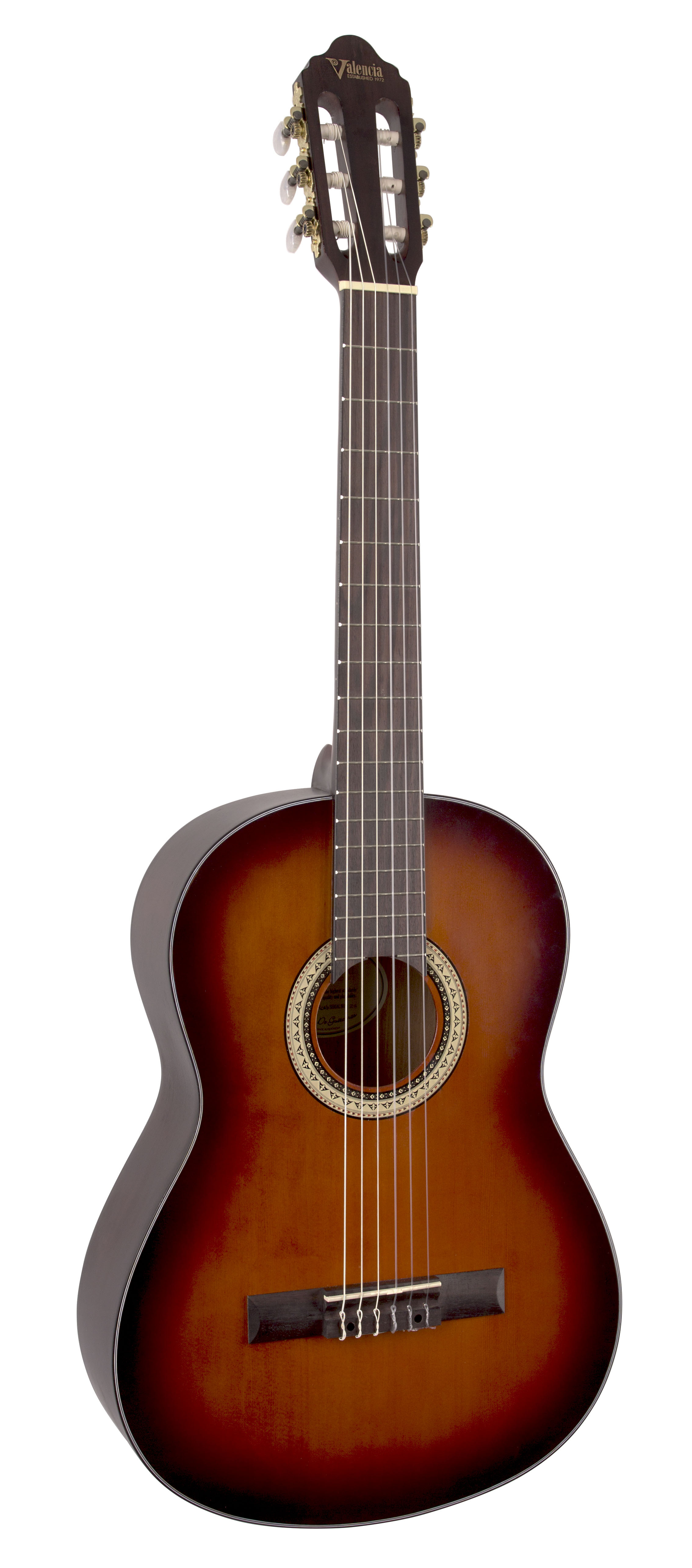 KLASİK GİTAR, SCALE 4/4, SUNBURST MAT, KAPAK SITKA